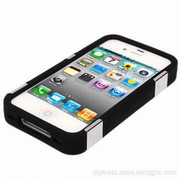 Skull Design Soft Silicone Case Cover for iPhone 4